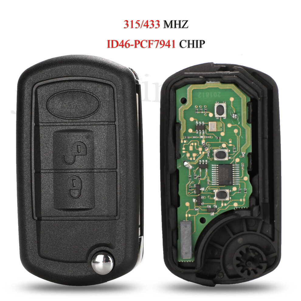 Folding Remote Smart Car Key For Range Rover Sport Land Rover Discovery 3 3Buttons 315Mhz/433Mhz Id46 Pcf7941 Chip 6935161682175