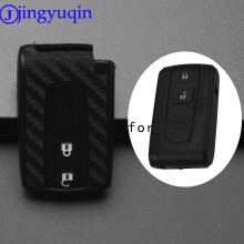Remote 2B Remote Car Key Case Cover Carbon Fiber Patten Silicone FOR TOYOTA PRIUS COROLLA VERSO Holder