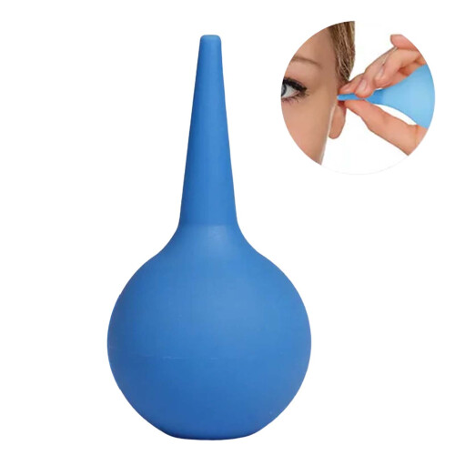 (Blue, S) Baby Ear Wash Bulb - Safe Suction Tool for Infants