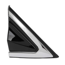 Glossy Black Mudguard Pillar Cover compatible with Hyundai Santa Fe 2013-2019 Right Side Exterior Trim
