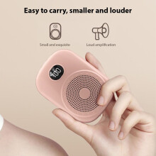 Portable Voice Amplifier PA System with Microphone, 4600mAh, White