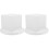 2Sets Recyclebare Witte Schuim Cake Dummies Voor Bruiloft En Party 4
