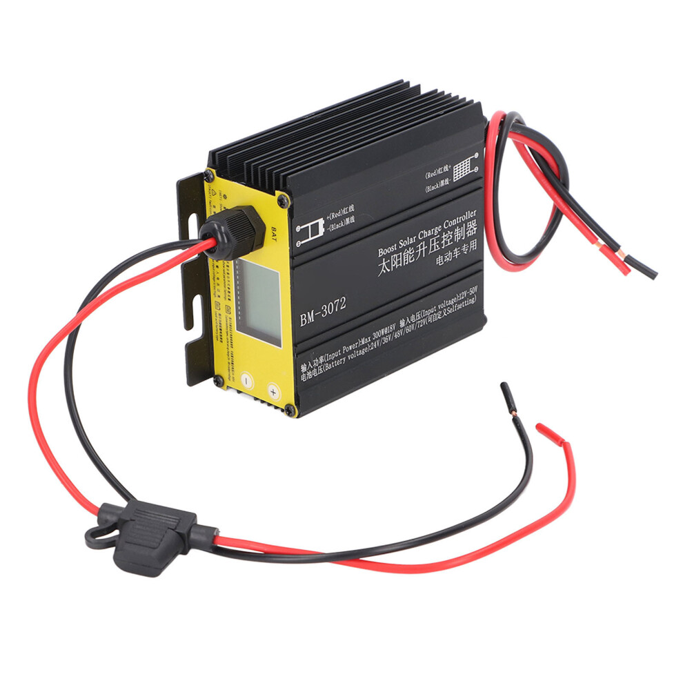 Boost Mppt Solar Charge Controller 16A 12V~50V 300W For 24V-72V Batteries 8441388159355