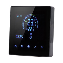 Digitalthermostat LCD-Anzeige 16A 90V-240V Schwarz 41x86mm