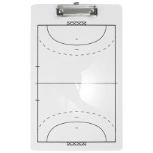 Biała tablica taktyczna do piłki ręcznej z PVC, ścieralna i wielokrotnego użytku, 35 x 22 cm, do treningu, analizy meczu i strategii.
