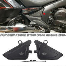 Motorradverkleidungssatz kompatibel mit BMW K1600B / K1600 Grand America ab 2018, Komplettset aus schwarzem ABS-Kunststoff für aerodynamischen Schutz