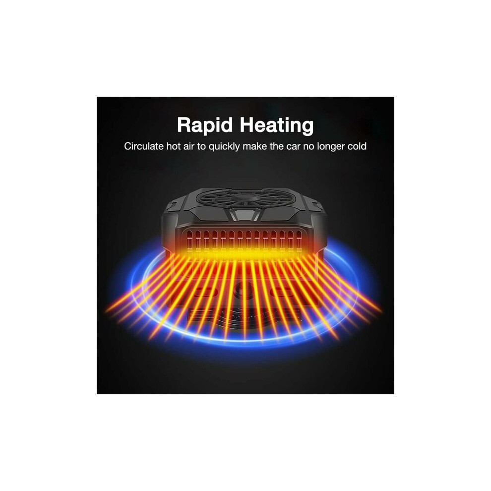 12V Car Heater 200W For Quick Windscreen Defrosting And Demisting, Portable Fan With 360 Bracket And Low Noise 6901508336711