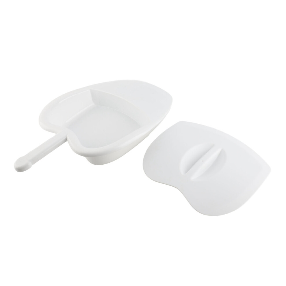 Soft Cover Bedpan with Lid Handle, 50 x 30cm Plastic