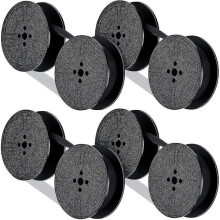 Lot de 4 rubans pour machine à écrire, compatibles avec diverses machines à écrire manuelles, encre noire, bobines de rechange pour bureau