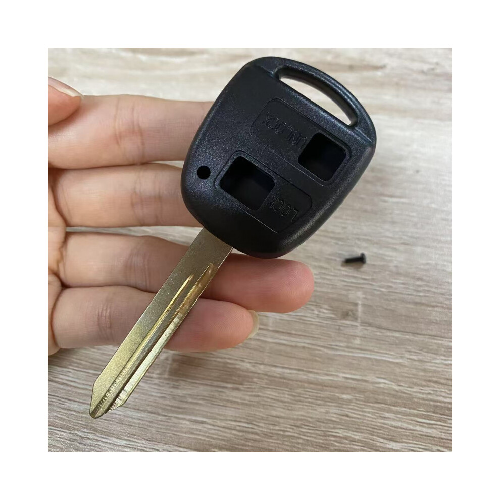 2Bt Remote Car Key Fob Case Shell For Toyota Camry Rav4 Corolla Prado Yaris Tarago Cruiser Land 6935161658859
