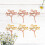 6 Pièces Lettres Or Rose Pour Gâteau 3
