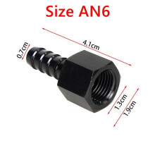 Adapter, AN6 AN8 Vrouwelijk naar 3/8 Inch Barb, Compatibel met Brandstofleiding