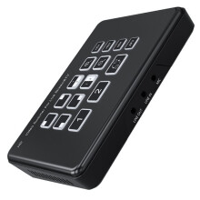 2 Way -Compatible Video Switcher Mixer 2 in 2 Out for Live Streaming with Mic in Audio Mixing EU Plug