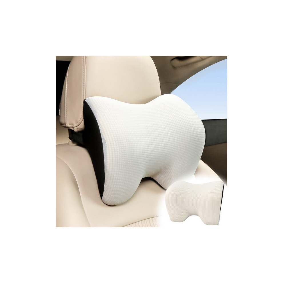 Car Headrest Pillow, Memory Foam Neck Support, Breathable Car Pillow 31X28x13cm Grey 6901508336377