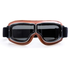 Gafas de Moto Plegables con Montura de Cobre, Lente Humo Antivaho Antiarrañazos, para Ciclismo Esquí