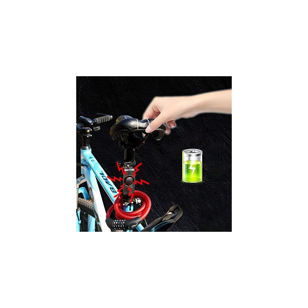 Bicycle Alarm For Bicycles, Motorcycles - 110Db Loud Vibration-Activated Anti-Theft Device With Remote Control 6901508332324