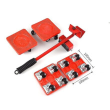 Conjunto de 5 peças para transportar móveis, resistente para transportar sofás e estantes com rotação de 360