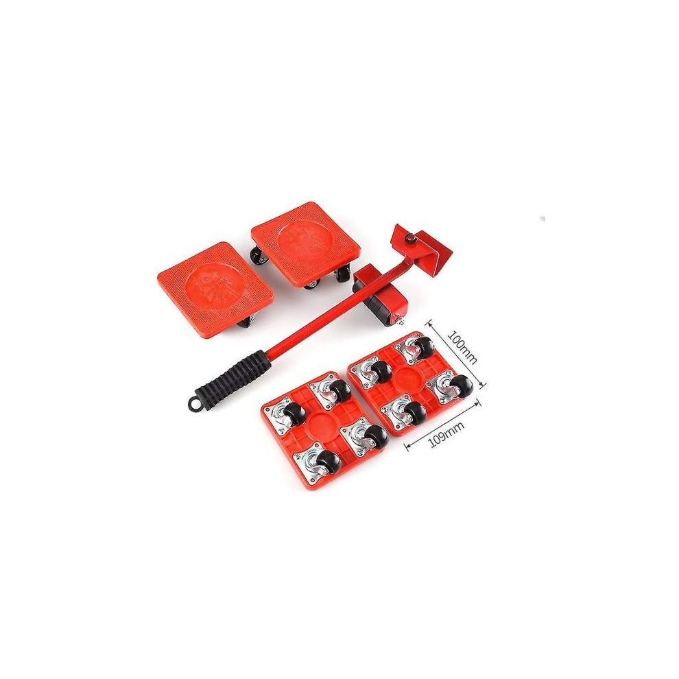 Furniture Movers 5 Piece Set, Heavy Duty For Sofa Bookshelf Moving With 360 Rotation 6901508334434