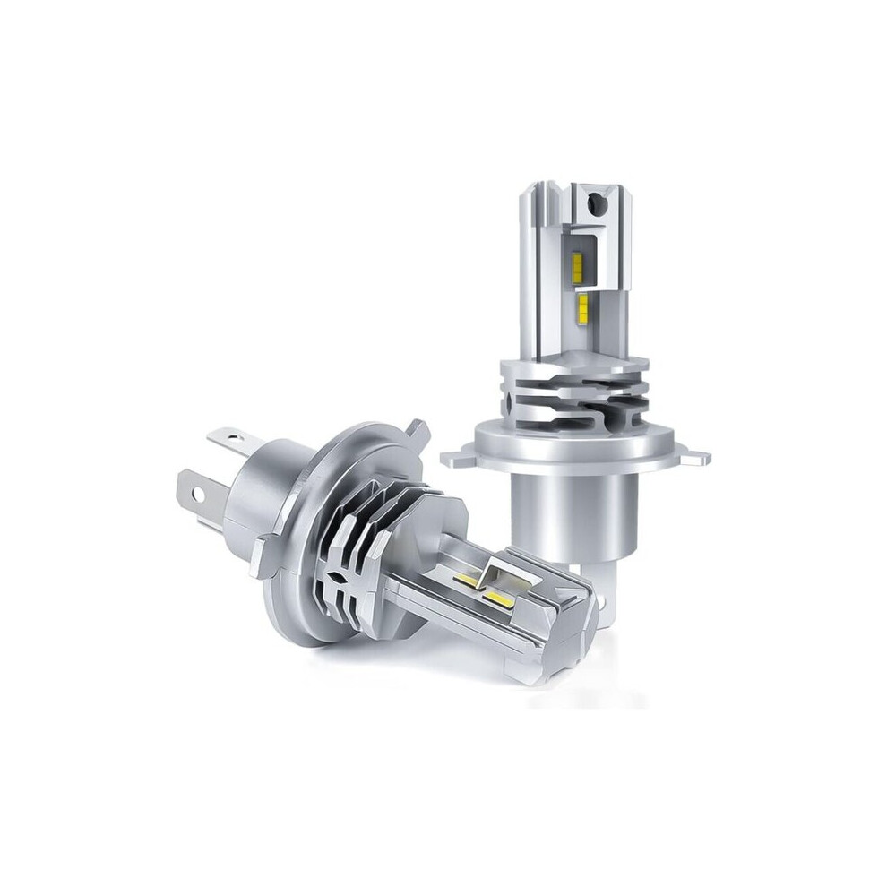H4 Led Headlight Bulb For 24V Car, 6500K High Low Beam, Csp Chip, 300% Brighter Than Halogen (2Pcs) White 6901508339613