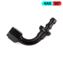 Aluminium Alloy AN Adapter, Compatible with Universal Models, 0 45 90 180 Degree Fitting for Hydraulic Fuel Line