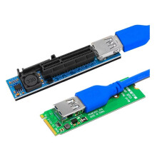 Adapter Portu Rozszerzeń Karty Raiser NVME M.2 do PCI-E X4, Złącze Karty Graficznej Riser, Rozszerzenie PCIE 60 cm