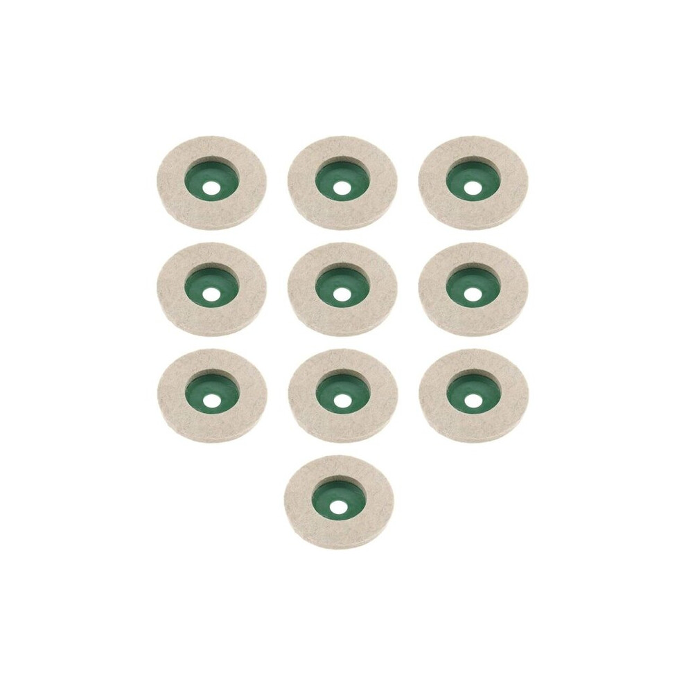 Wool Felt Polishing Discs, Compressed Wool, 10 Pack With 16Mm Hole For Angle Grinder, Ceramic Marble Car Polishing Buffing 6901508355415