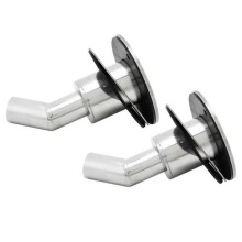 Kit de Montagem de Escape compatível com Webasto Planar Eberspächer, 22mm OD, Aço Inoxidável 316, Conjunto de 2 Peças com Fixadores
