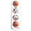 Eco-Friendly Metal Basketball Storage Rack - Space-Saving Organizer for Home White 1