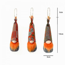 Conjunto de 3 Bonecas de Pelúcia de Elfo, Ornamentos de Pelúcia Macios para Pendurar em Natal, Halloween, Decorações de Casa para Festivais