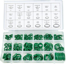 O-ringset compatibel met autocompressoren voor airconditioning, 270 stuks, 18 maten, HNBR, bestand tegen hoge en lage temperaturen (-45 C tot 165 C).