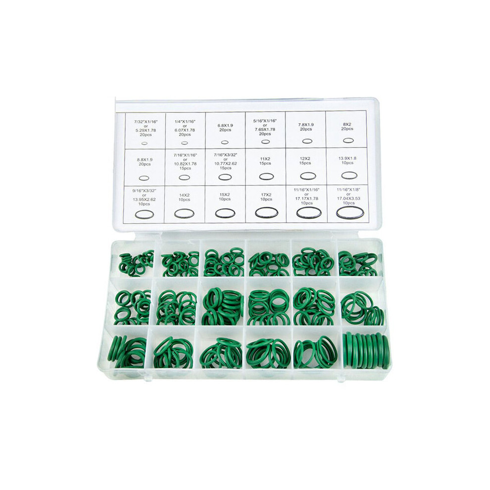O-Ring Kit Compatible With Automotive Air Conditioning Compressor, 270Pcs 18 Sizes Hnbr, High Low Temperature Resistant -45C To 165C 6901508344310