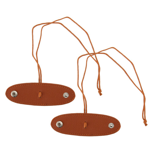 2PCS Portable Glasses Clip PU Leather Holder