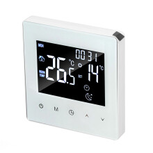 Termostato Digitale con Linea Sensore da 3m, 89x86mm, WiFi, Bianco
