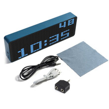Dazzle Color RGB Music Spectrum Display LED Pickup Ambient Light Electronic Clock Sound Control Spectrum Indicator B