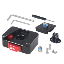 Quick Release Plate V Mount Fast Install System for Camera Tripod Slide Mount with Secure Lock B