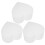 3Pcs White Foam Cake Models Heart Shape Portable Baking Practice Tools 8