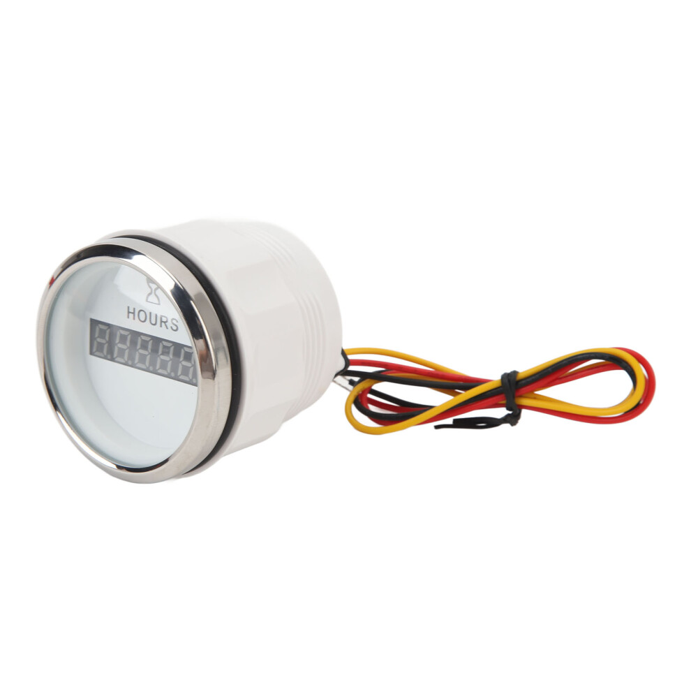 Accurate 52Mm Round Hour Meter With Dial For Marine Vehicles New White 4601388160254