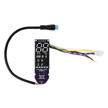 Armaturenbrett für Elektroroller, kompatibel mit professionellen Scootern – Lila ABS-Gehäuse mit Bluetooth-Geschwindigkeitsanzeige