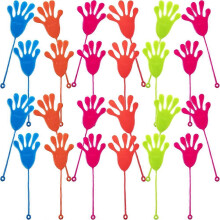 Mãos Colantes Pacote de 50 para Crianças, Brinquedos Elásticos de Escalada em Parede, Cores Variadas para Lembranças de Festa e Presentes