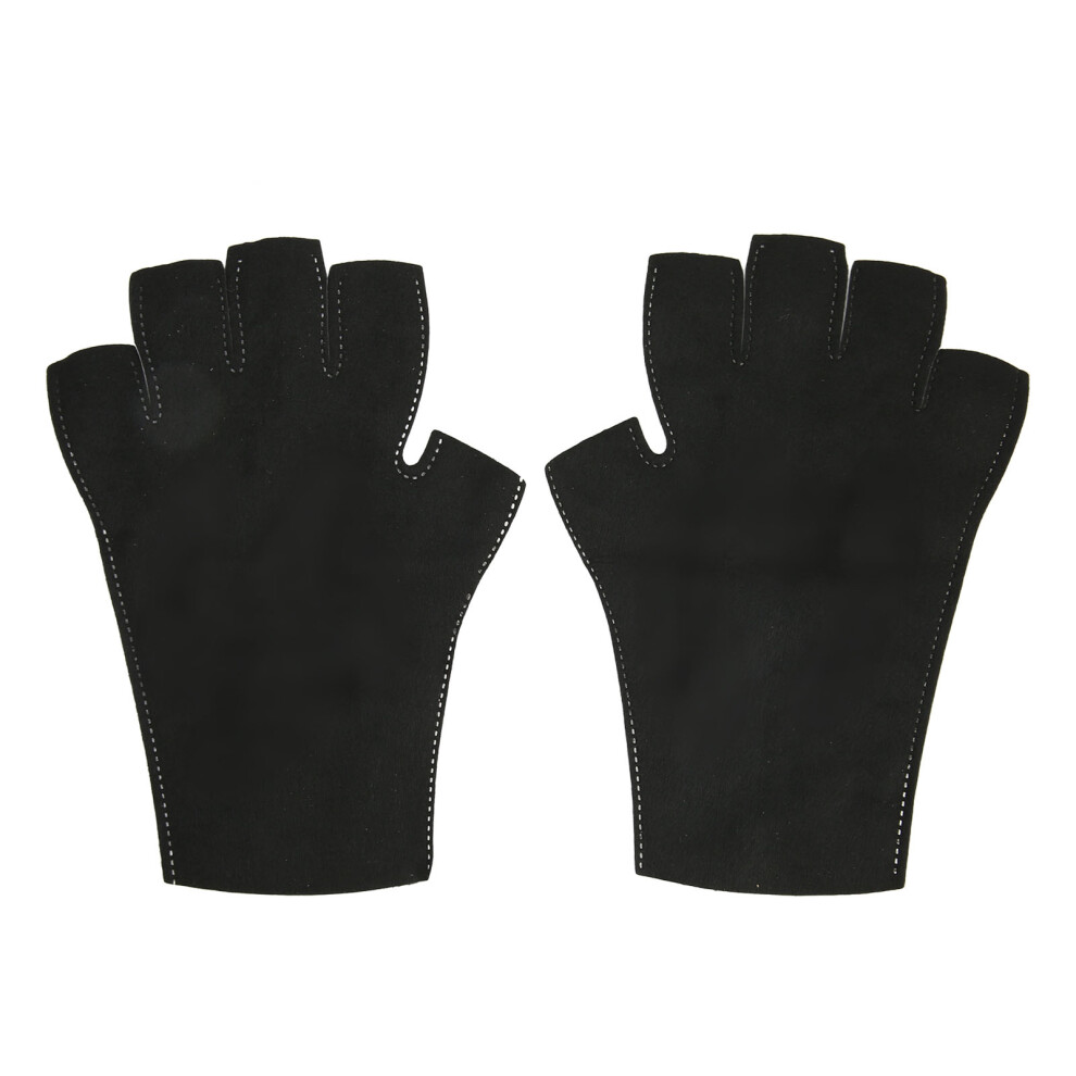 High Elastic UV Gloves Fingerless Breathable Protective for Nails & Skin Care