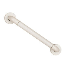 Accoudoir Fixe de Chaise de Bureau 50 cm Blanc Acier Inoxydant Revêtement Antidérapant