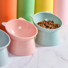 Elevated Pink Pet Food & Water Bowl for Small Dogs, Easy to Clean