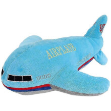 Brinquedo de Pelúcia de Avião de Simulação 40cm Azul Almofada de Algodão Macio para Decoração de Sofá e Cama