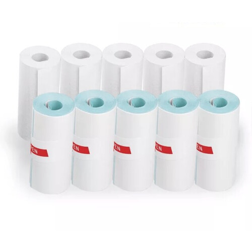 Θερμικό χαρτί αυτοκόλλητο 57x30mm συμβατό με Cat Mini Printer - 10 ρολά