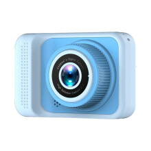 Digitale Kinderkamera mit 20-MP-Fotos, 1080p-Videos, Dual-Screen, integrierten Spielfiltern und USB-Aufladung.