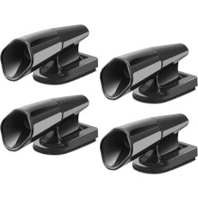 Apito Ultrassónico para Alerta de Cervos, Compatível com Carros, SUV, Caminhões, 4 Unidades, Preto