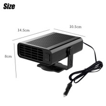 12V Car Heater Demister 200W with Cigarette Lighter Plug for Windscreen Defrosting and Cooling