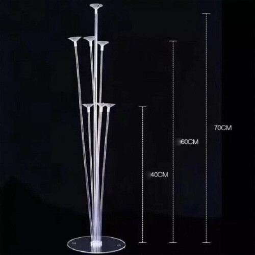 Balloon Stand Holder 3 Sets, Reusable Plastic Table Centrepiece Base for Birthday Wedding Party Decorations