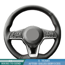 Universal Car Steering Wheel Cover Compatible with Most Vehicles, Non-Slip Faux Leather for Driving Safety