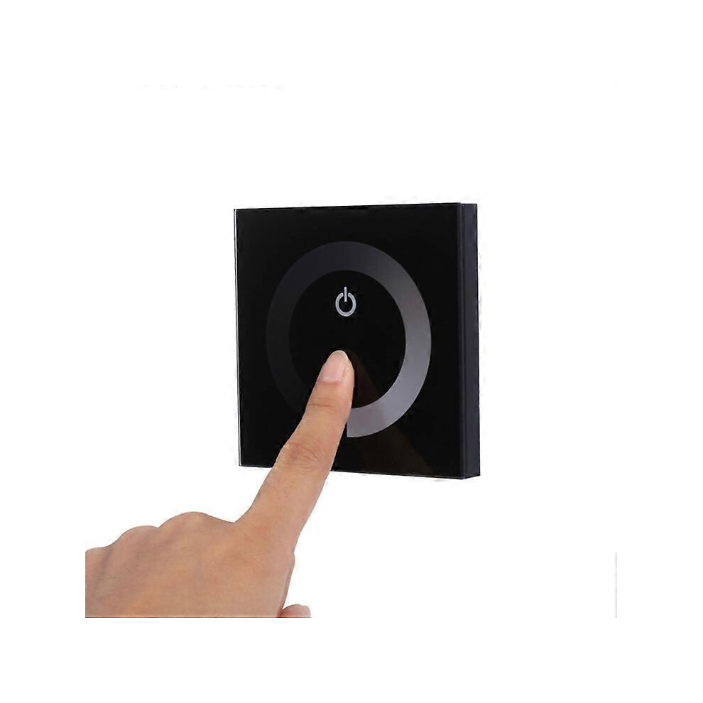 Led Dimmer Switch With Touch Sensor Glass Panel, 12V-24V Led Strip Brightness Controller, For Wall Mount Installation Light 6901508422742